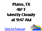 Click for Plano, Texas Forecast